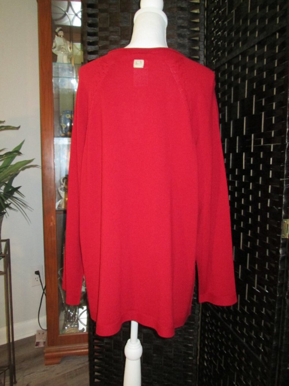 MaxMara Marina Rinaldi Adamello Sweater Bordeaux Red Large NWT - Picture 6 of 10